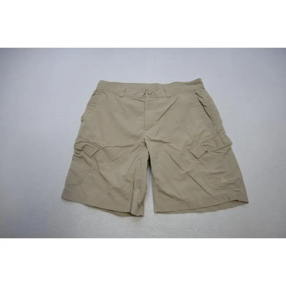 The‎ North Face Cargo Shorts Nylon Beige Fishing Hiking Mens Size 34